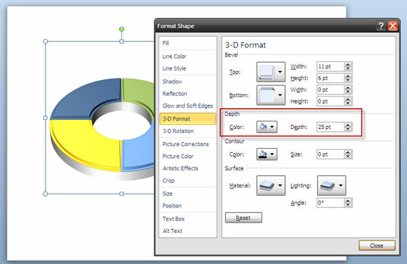 فن PowerPoint: كيفية إنشاء دائرة ثلاثية الأبعاد لإظهار عملية دورية ppt 3d circle09