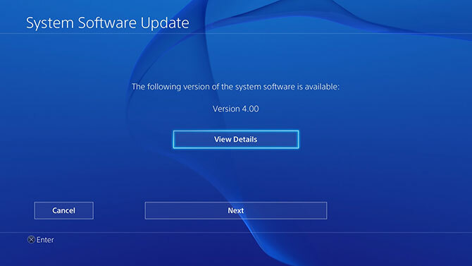 تحديث PlayStation 4 Firmware 4.0