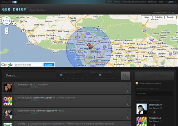 تطبيقات تويتر وخرائط جوجل