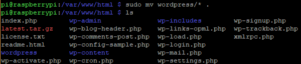 انقل محتويات دليل WordPress