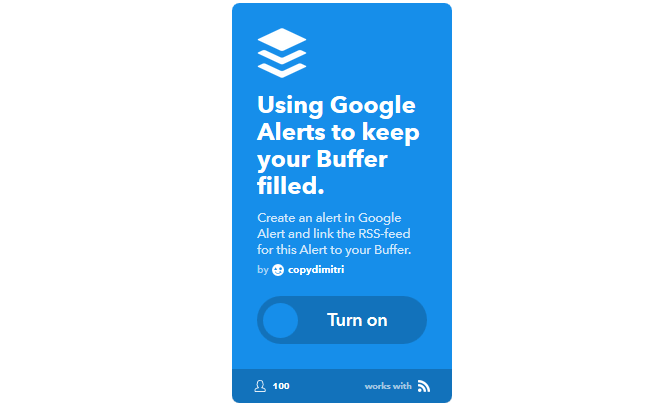 دليل IFTTT النهائي: استخدم أقوى أداة للويب مثل Pro 22IFTTT GoogleAlertsToBuffer