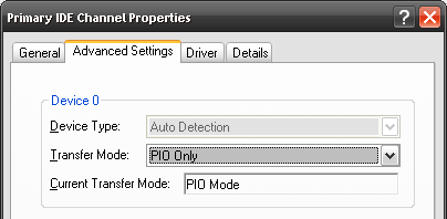 تحقق من وضع نقل IDE الخاص بك لجعل جهاز الكمبيوتر أسرع للتغيير إلى pio