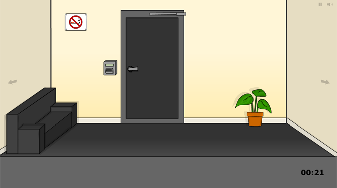 لقطة شاشة للباب المغلق في Escape the Office 2015
