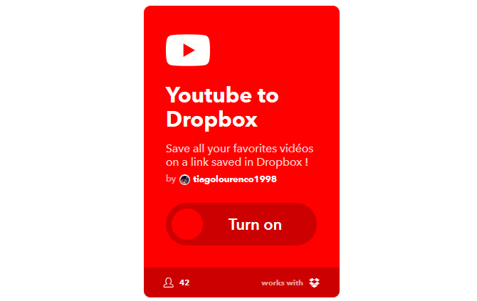 دليل IFTTT النهائي: استخدم أقوى أداة للويب مثل Pro 40IFTTT YouTubeToDropbox