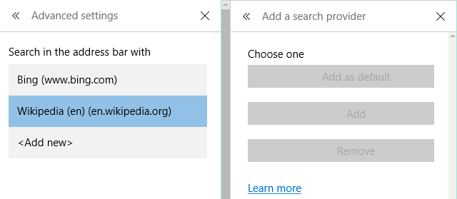 Edge محرك البحث الافتراضي