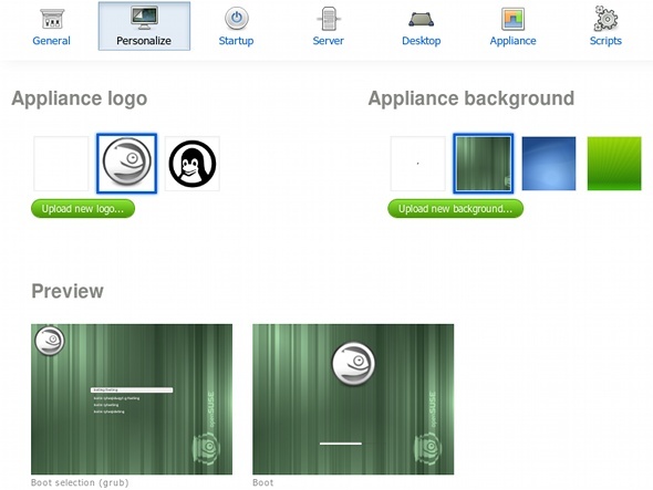 إنشاء قرص التثبيت الخاص بك مخصص لينكس مع SUSE Studio suse studio المظهر