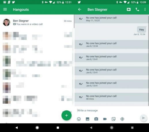 كيفية استخدام دردشة الفيديو الجماعية على google على Android