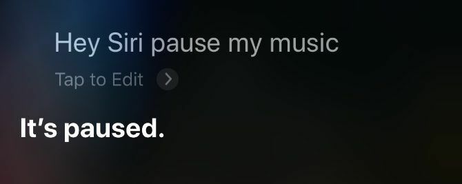 شاشة Siri توقف الموسيقى مؤقتًا على iPhone