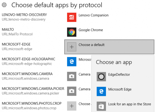 كيفية إجبار Cortana على استخدام Chrome & Google في Windows 10 ، Windows 10 ، التطبيق الافتراضي حسب البروتوكول 670x485