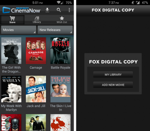 تم الوصول إلى CinemaNow-Fox