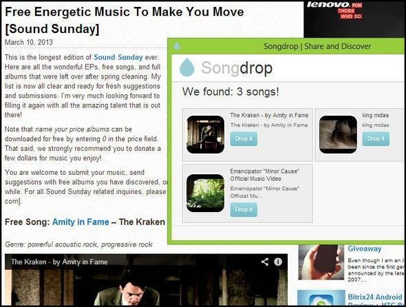Songdrop: خدمة توفير الأغاني المجانية والمفضلة التي لا تعرفها حتى الآن عن الأغاني Songdrop التي لم يتم العثور عليها في muo