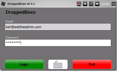 DroppedBoxx - عميل Dropbox غير الرسمي لـ Windows Mobile db7