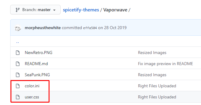 نسخ ولصق المواضيع spicetify