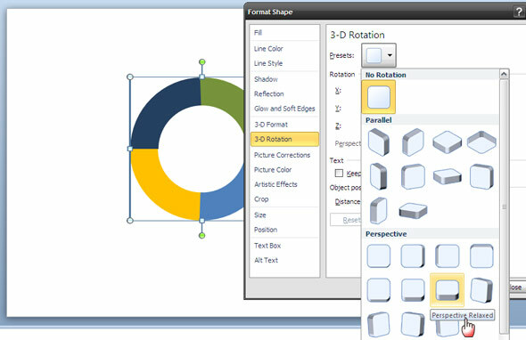 فن PowerPoint: كيفية إنشاء دائرة ثلاثية الأبعاد لإظهار عملية دورية ppt 3d circle07