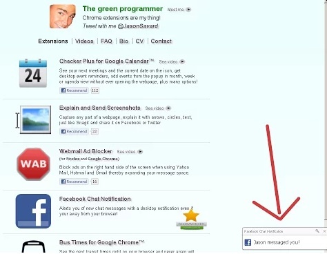 8 ملحقات كروم رائعة للفيسبوك يمكنك الحصول على الإعجاب [نصائح فيسبوك الأسبوعية] إشعار دردشة Facebook
