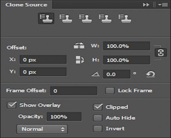 شريط المصدر الخاص بـ Adobe Photoshop