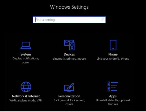 صيانة الكمبيوتر - لوحة إعدادات Windows 10