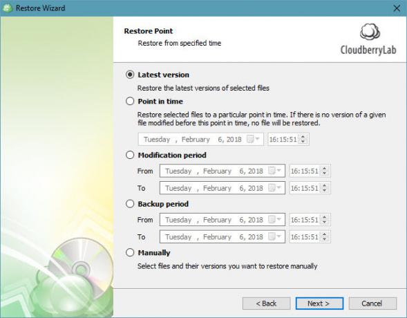 CloudBerry Backup يحمي الملفات على Windows و Mac و Linux 14 CloudBerry Backup Restore Files