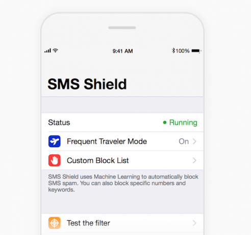 iOS 11 حظر تطبيقات SMS SMSShiled 2