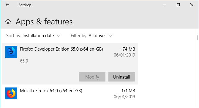 إلغاء تثبيت Firefox