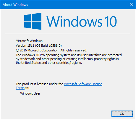 إصدار Windows 10 1511