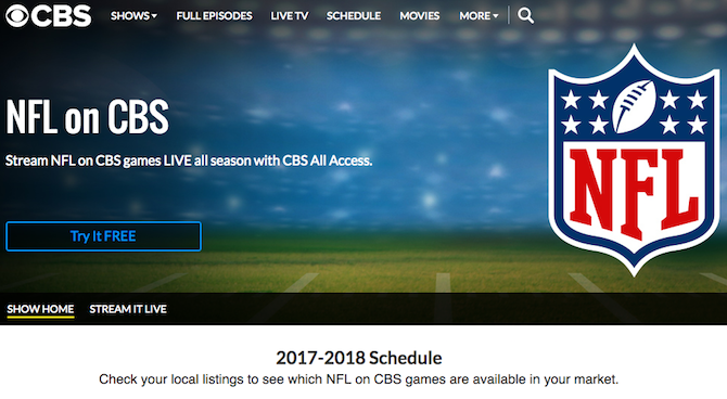 CBS كل الوصول nfl