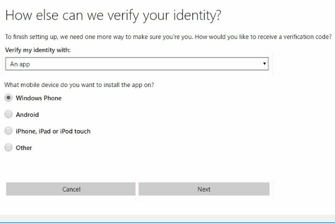 تمكين المصادقة الثنائية - تحقق من حساب Microsoft