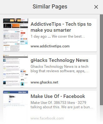 صفحات Google المماثلة