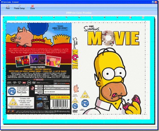 عمل أغلفة أفلام دي في دي قابلة للطباعة باستخدام إبهام DVD DVD [Windows]