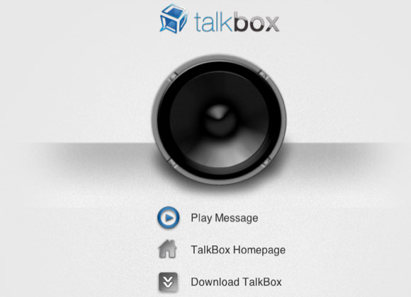 تطبيق talkbox