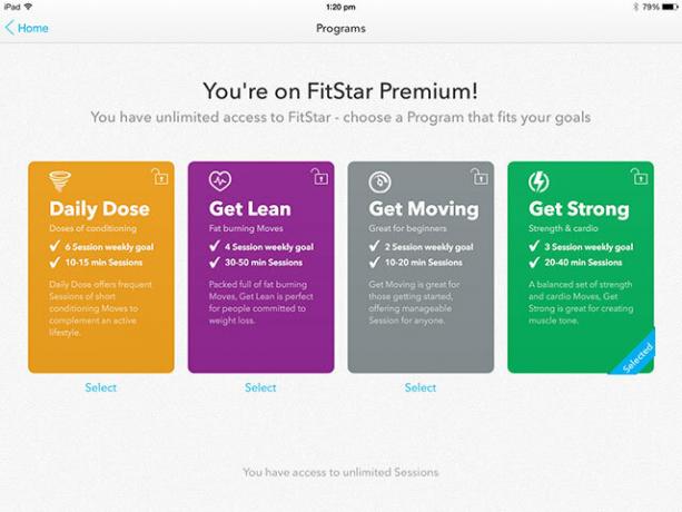 ننسى الصالة الرياضية ، احصل على Fitstar Fit مع برامج iPad أو iPhone