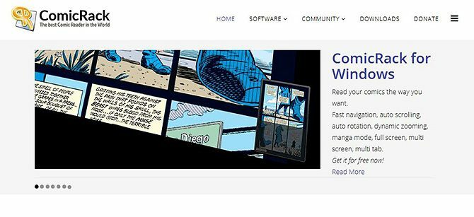 تنظيم كاريكاتير مع ComicRack - رأس