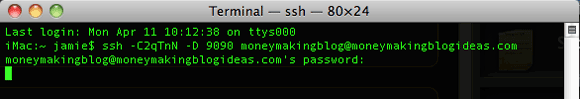 انشاء نفق ssh