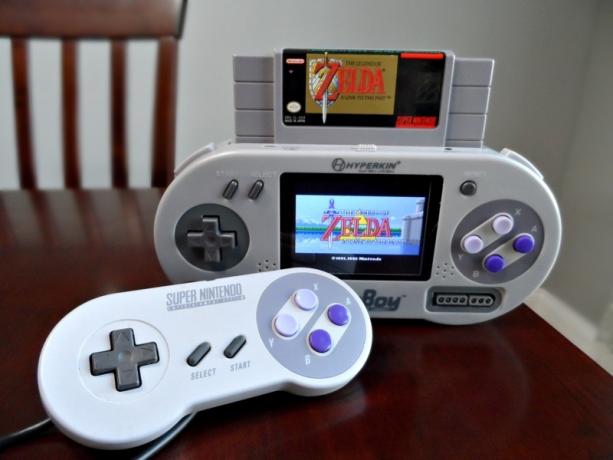 استعراض hyperkin supaboy المحمولة snes