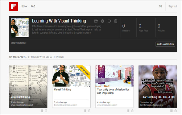 متصفح flipboard