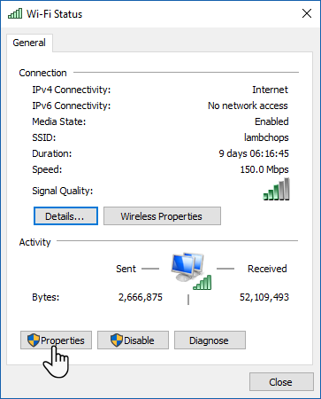 كيفية إيقاف تشغيل Wi-Fi عند توصيل إيثرنت في Windows 10 WiFi Status 1