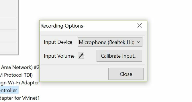 اختيار جهاز إدخال في ActivePresenter