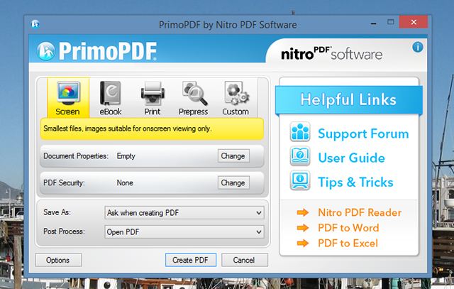 primopdf- الحوار