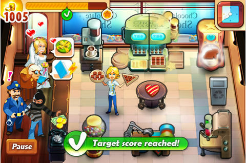 10 ألعاب ممتعة لإدارة تحديات الوقت [iPhone & iTouch] 7 TM Chocolate Shop Frenzy