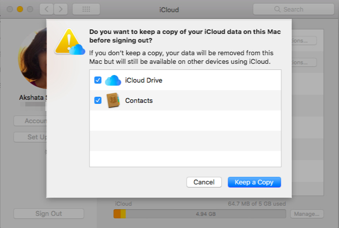 على iCloud تسجيل الدخول التدريجي-ماك