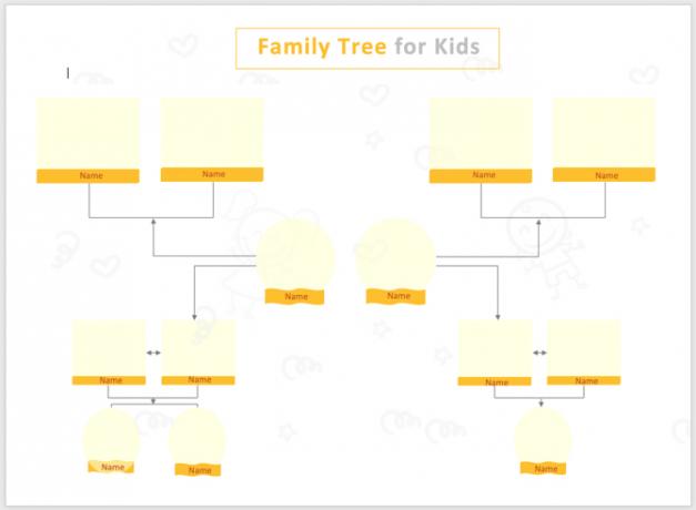 قالب شجرة العائلة Photo-TemplateNet