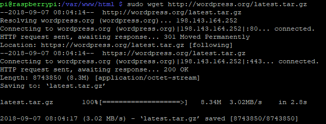 تحميل وورد مع wget