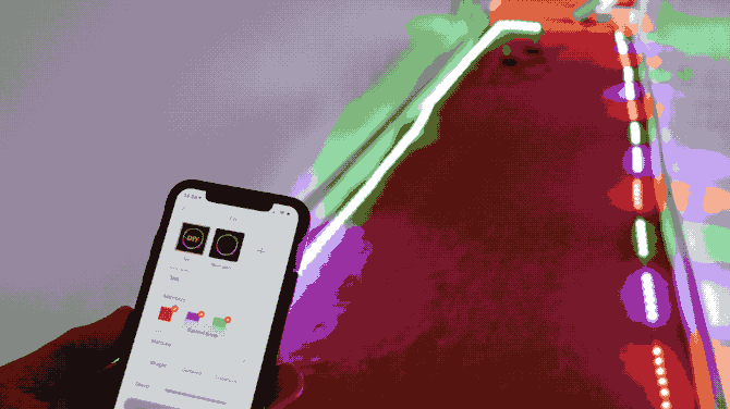 شرائط الإضاءة govee dreamcolor وضع الرسوم المتحركة ديي