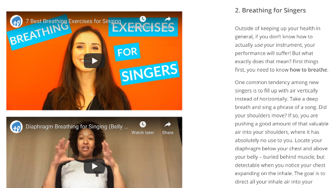 ورقة غش مجانية من 10 خطوات لتعلم كيفية الغناء