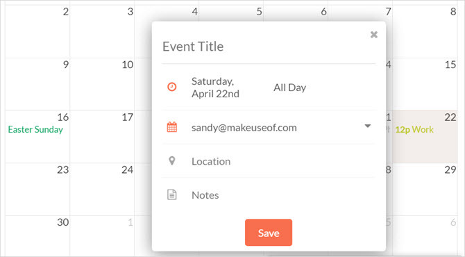 التعامل مع gmail إنشاء حدث