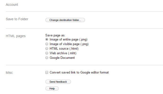 حفظ في خيارات Google Drive
