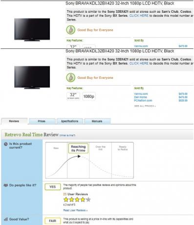 Retrevo HDTV Model Decoder: فك رموز أرقام طراز التلفزيون عالي الوضوح