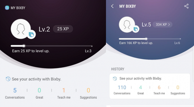bixby الروبوت مستوى أعلى