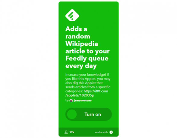 دليل IFTTT النهائي: استخدم أقوى أدوات الويب مثل Pro 10IFTTT WikiToFeedly