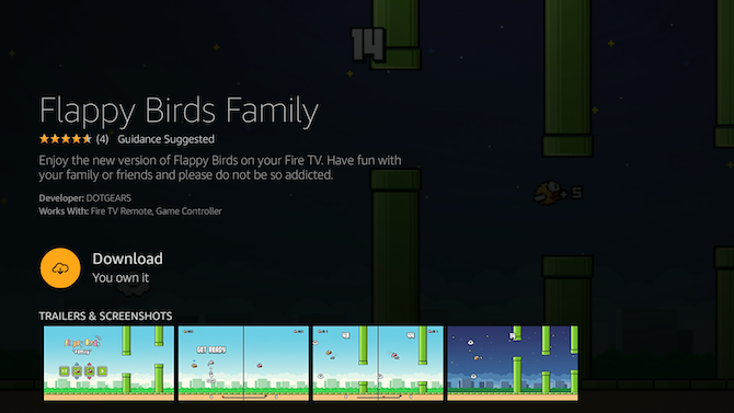 كيفية استخدام Amazon Fire TV Stick: كيفية تنزيل لعبة Flappy Birds Family وغيرها من الألعاب